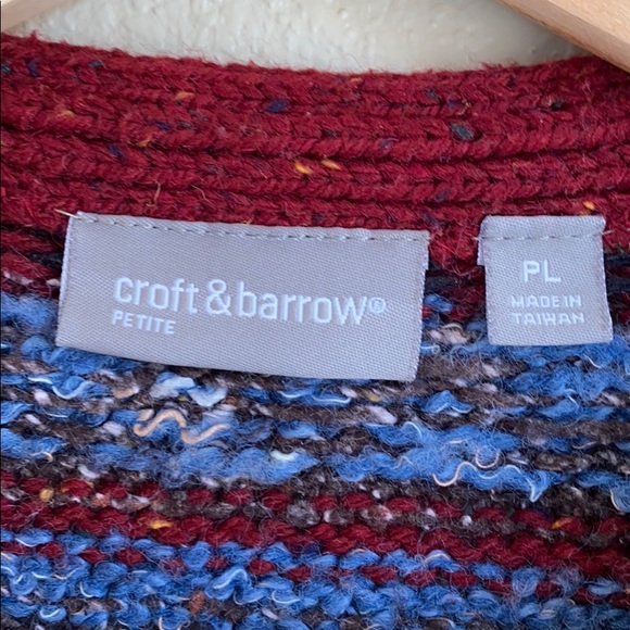 Croft & Barrow Cardigan - Multi-Colored - Picture 2 of 4